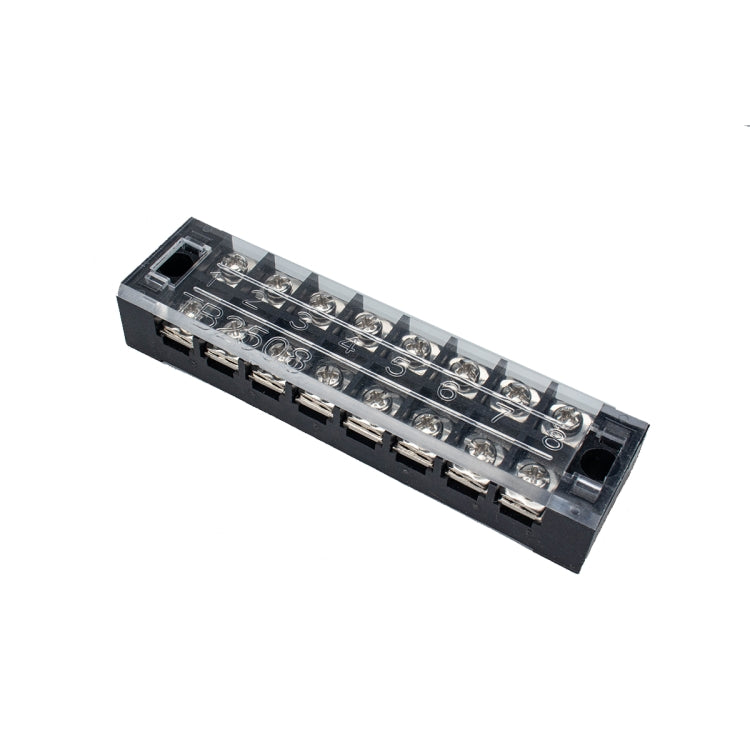 5 PCS Car 8-way 25A TB-2508 Dual Row Power Terminal Connector + 8-position Connection Strip with Cover