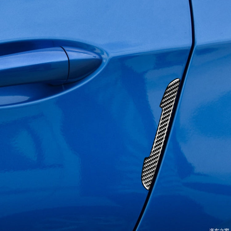 4 PCS Car Carbon Fiber Side Anti-collision Bumper Strip for Chevrolet Cruze 2009-2015, Left and Right Drive Universal