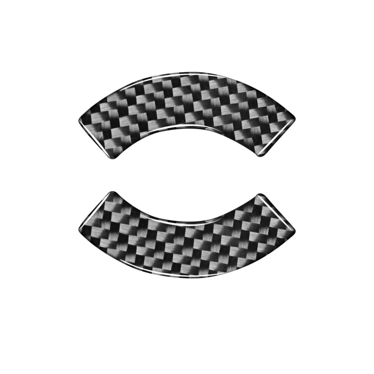 Car Carbon Fiber CD Button Decorative Sticker for Chevrolet Cruze 2009-2015, Left and Right Drive Universal