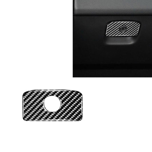 Car Carbon Fiber Front Passenger Seat Storage Box Handle Decorative Stickers for Jaguar F-PACE X761 XE X760 XF X260 2016-2020, Left and Right Drive Universal