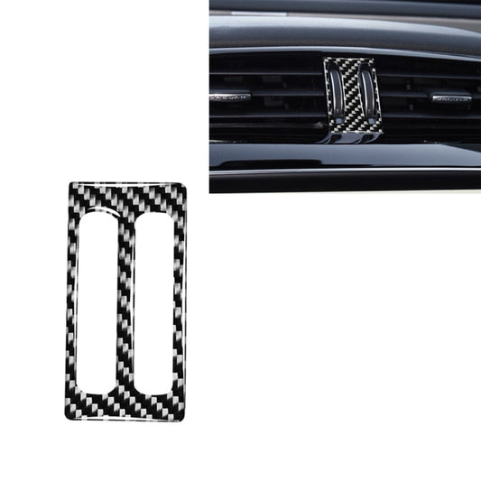 Car Carbon Fiber Middle Air Outlet Decorative Stickers for Jaguar F-PACE X761 XE X760 XF X260 XJ 2016-2020, Left and Right Drive Universal