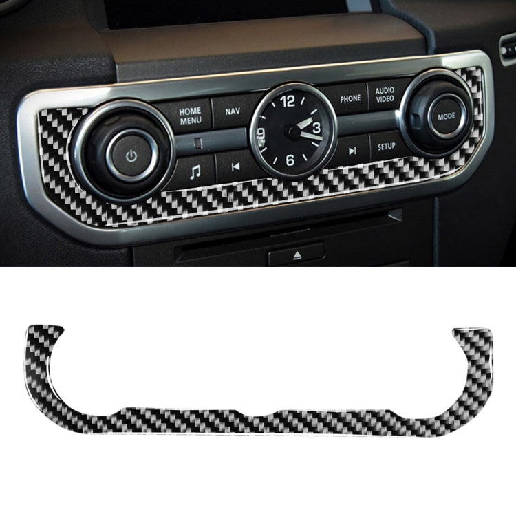Car Carbon Fiber Time Clock Decorative Sticker for Land Rover Discovery 4 2010-2016, Left and Right Drive Universal