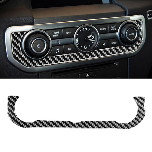 Car Carbon Fiber Time Clock Decorative Sticker for Land Rover Discovery 4 2010-2016, Left and Right Drive Universal