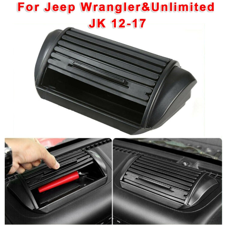 Car Dashboard Storage Box Organizer ABS Center Console Tray for Jeep Wrangler & Unlimited JK 2012-2017