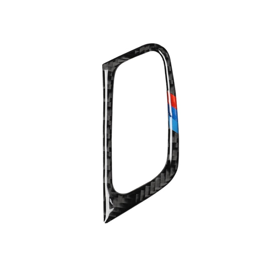 Car Carbon Fiber Tricolor Key Hole Decorative Sticker for BMW E70 X5 / E71 X6 2009-2013, Left Drive