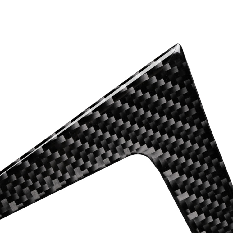 Car Carbon Fiber Water Cup Holder Decorative Sticker for BMW E70 X5 / E71 X6 2009-2013, Left Drive