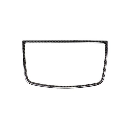 Car Carbon Fiber Solid Color Dashboard Horn Frame Decorative Sticker for BMW E70 X5 / E71 X6 2008-2013, Left and Right Drive Universal