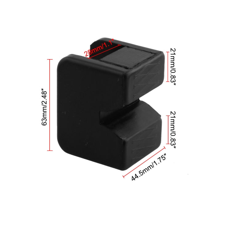 2 PCS Car Jack Pad Adapter Rubber Jack Pads Slotted Frame