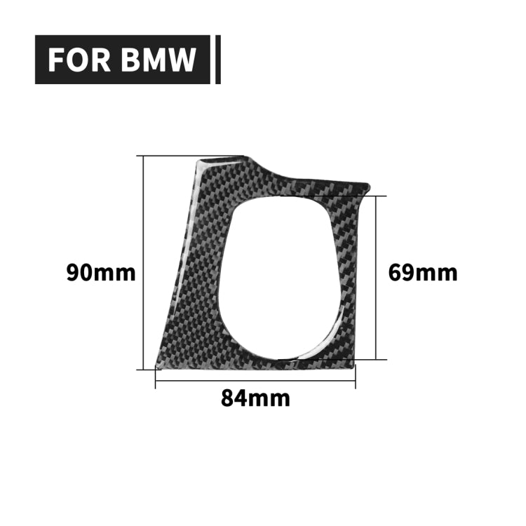 Car Carbon Fiber Key Hole Decorative Sticker for BMW 3 Series F30 2013-2018 / F34 2013-2017, Right Drive
