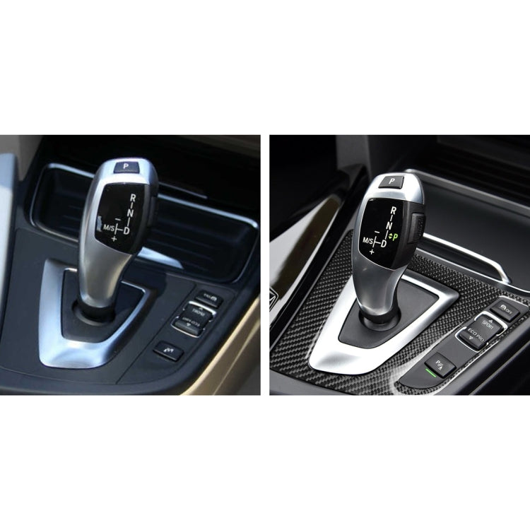 Car Carbon Fiber Gear Position Panel Decorative Sticker for BMW 2013-2017 3 Series F30 / 3GTSeries F34, Right Drive