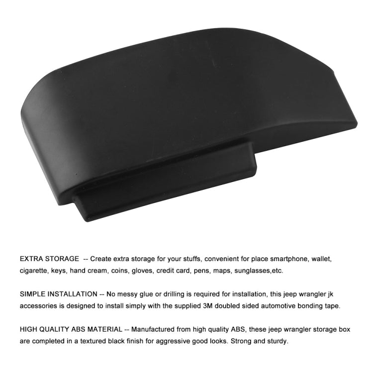 GearTray Gear Shifter Console Side Storage Box Manual Transmission Side Organizer Tray for Jeep Wrangler JK