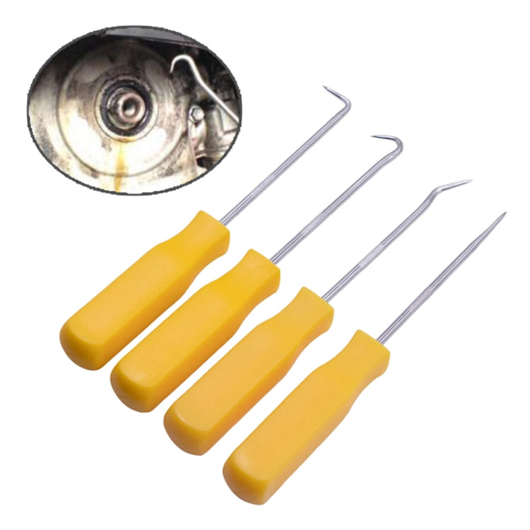 4 PCS Car Pick and Hook Set O Ring Oil Seal Gasket Puller Remover Craft Hand Tool Car Remover Tool Set