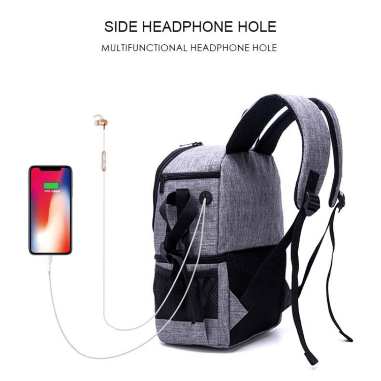 Multi-functional Waterproof Nylon Shoulder Backpack Padded Shockproof Camera Case Bag for Nikon Canon DSLR Cameras