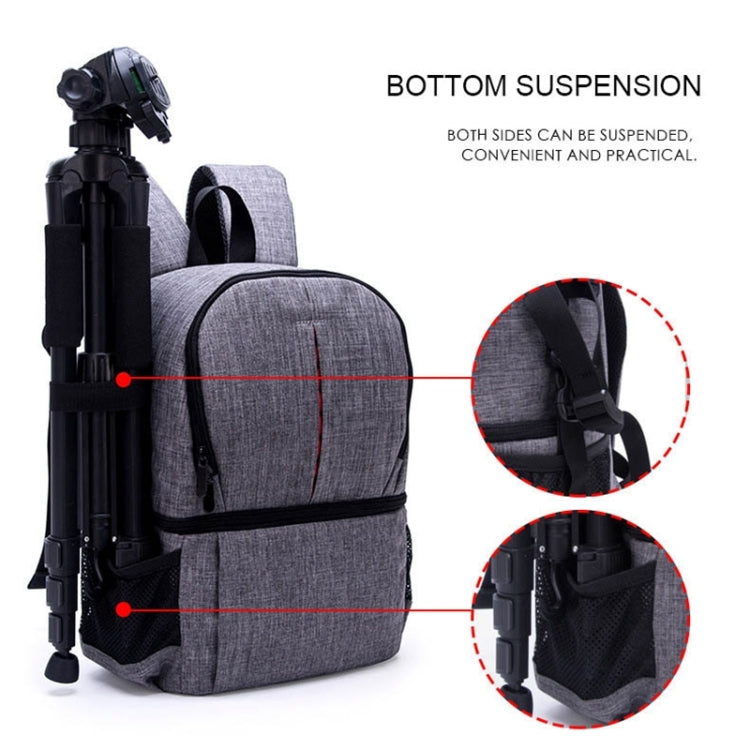 Multi-functional Waterproof Nylon Shoulder Backpack Padded Shockproof Camera Case Bag for Nikon Canon DSLR Cameras