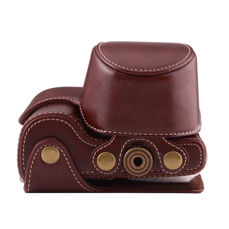 Full Body Camera PU Leather Case Bag with Strap for Sony A6000 / A6300 / Nex 6