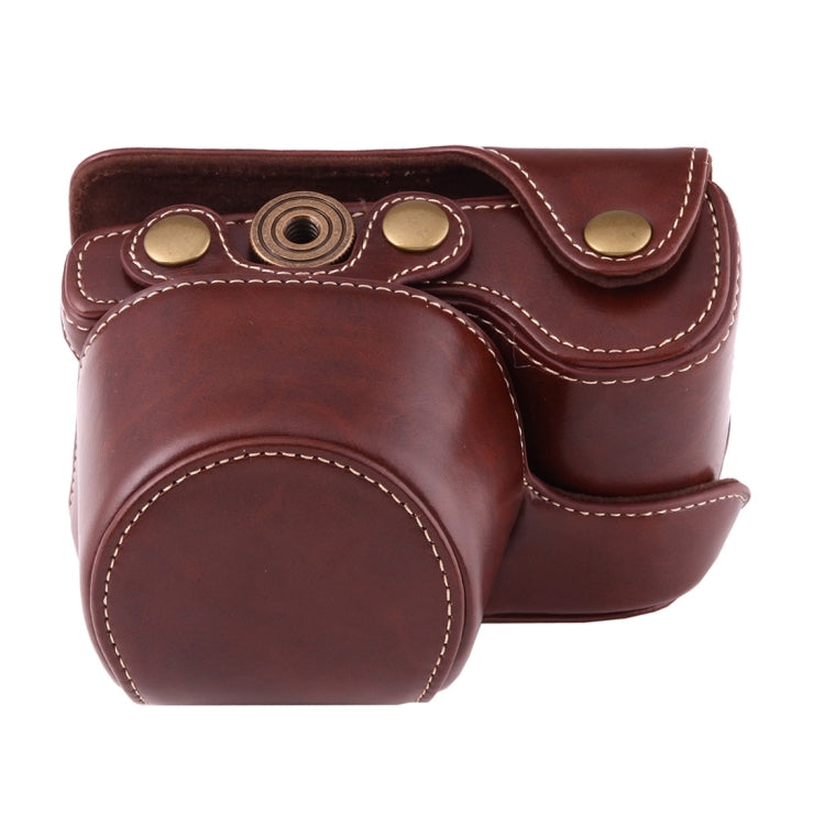 Full Body Camera PU Leather Case Bag with Strap for Sony A6000 / A6300 / Nex 6