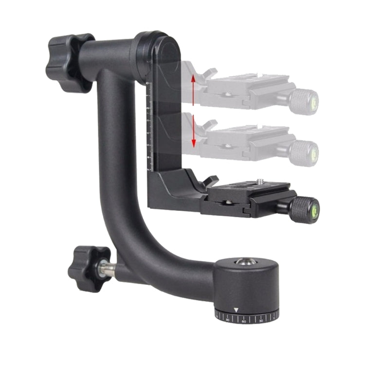 YELANGU Horizontal 360 Degree Gimbal Tripod Head for Home DV and SLR Cameras