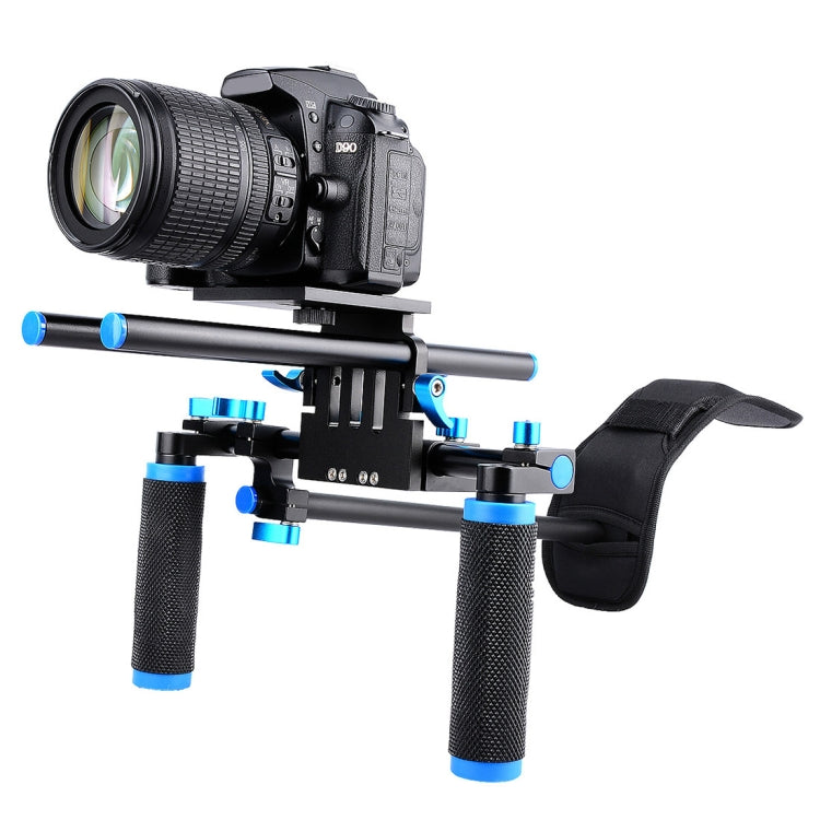 YELANGU YLG0102A-A01 Dual Handle Shoulder Mount Support Kit DSLR Rig
