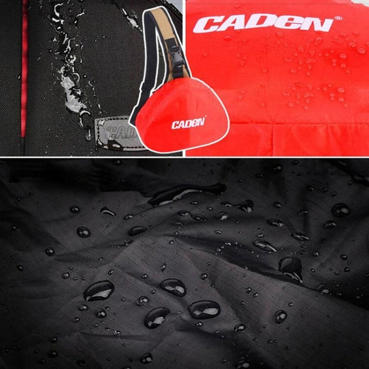 CADEN Triangle Shape Tscope Sling Shoulder Cross Digital Camera Bags Case Soft Bag with Rain Cover for Canon Nikon Sony K1, Size: 36*31*15cm