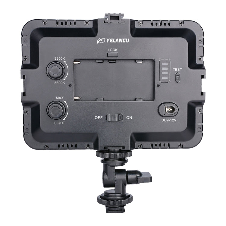 YELANGU YLG0504B 204 LEDs 1000LM 3300-5600K No Polar Dimmable Studio Light Video & Photo Light for Canon, Nikon, DSLR Cameras