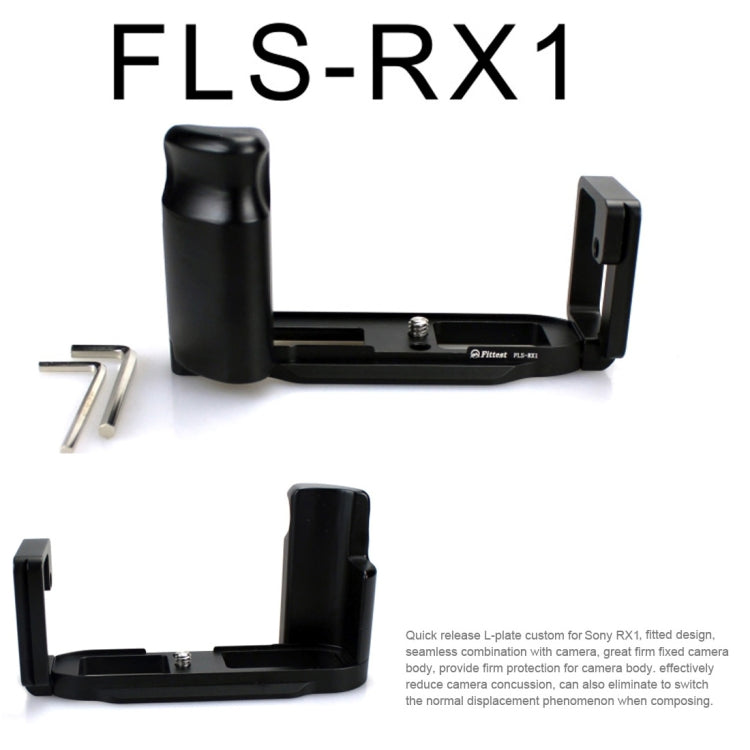FITTEST FLS-RX1 Vertical Shoot Quick Release L Plate Bracket Base Holder for Sony RX1