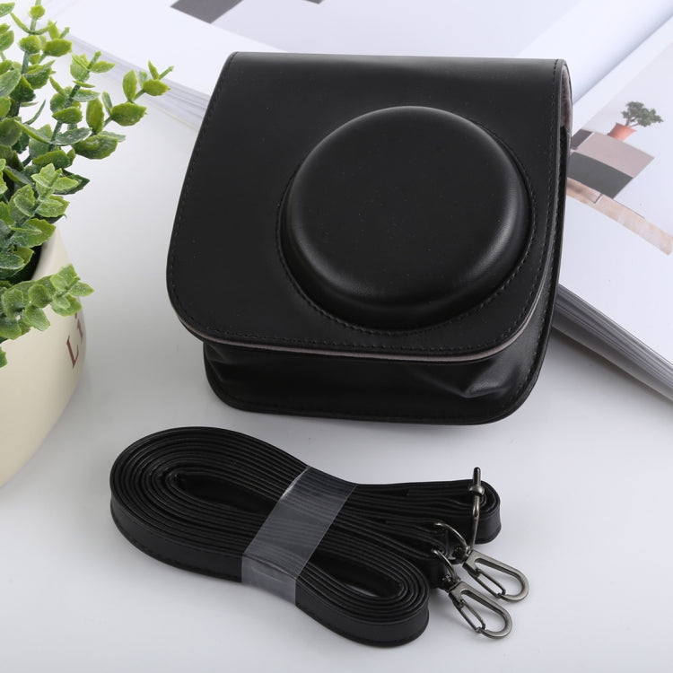 Retro Style Full Body Camera PU Leather Case Bag with Strap for FUJIFILM instax mini 9 / mini 8+ / mini 8