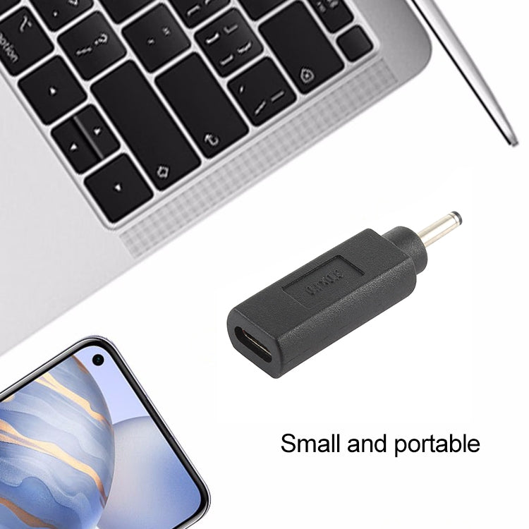USB-C / Type-C Female to 3.0 x 1.0mm Male Plug Adapter Connector
