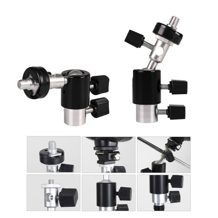 D Type Multifunctional Flash Light Stand Umbrella Bracket, Max Load: 2kg