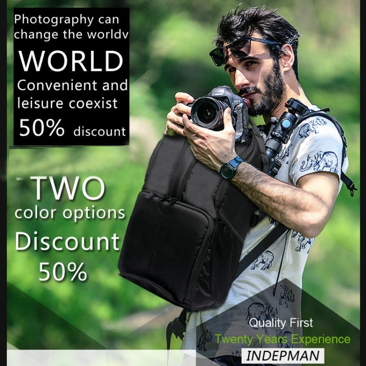 INDEPMAN DL-B016 Portable Waterproof Scratch-proof Outdoor Sports Sling Shoulder Bag Camera Bag Phone Tablet Bag for GoPro, SJCAM, Nikon, Canon, Xiaomi Xiaoyi YI, iPad, Apple, Samsung, Huawei, Size: 25.5 * 19 * 44 cm