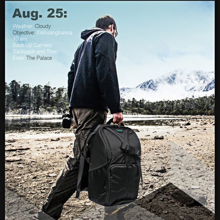 INDEPMAN DL-B016 Portable Waterproof Scratch-proof Outdoor Sports Sling Shoulder Bag Camera Bag Phone Tablet Bag for GoPro, SJCAM, Nikon, Canon, Xiaomi Xiaoyi YI, iPad, Apple, Samsung, Huawei, Size: 25.5 * 19 * 44 cm