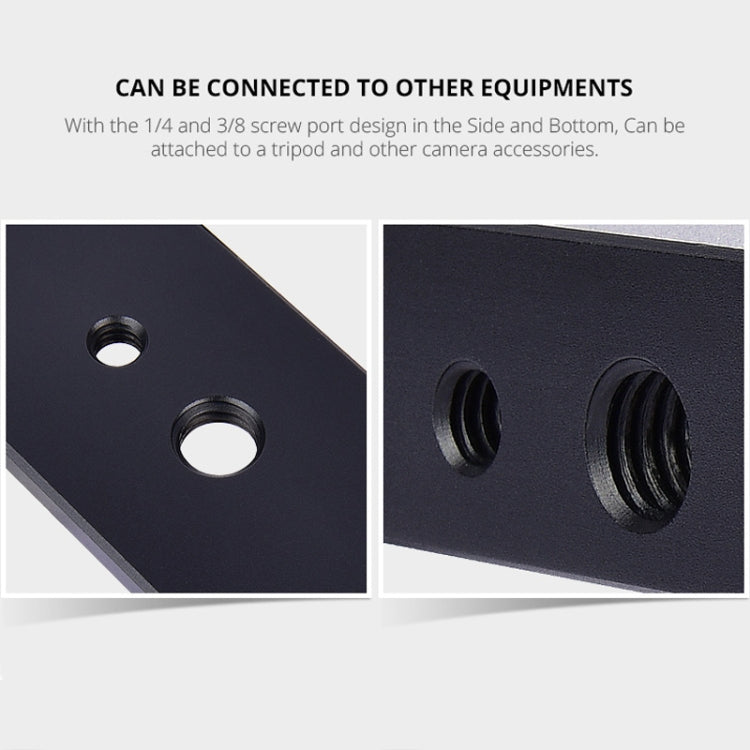 YELANGU L40T 40cm Carbon Fiber Slide Rail Track for SLR Cameras / Video Cameras