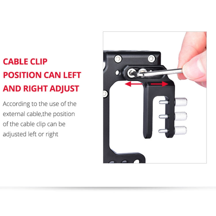 YELANGU CA7 YLG0908A-A01 Video Camera Cage Stabilizer for Sony A7K / A72 / A73 / A7S2 / A7R3 / A7R2 / A7X