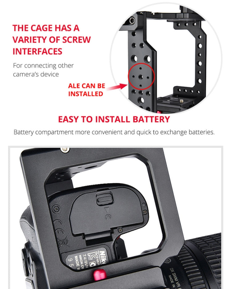 YELANGU C8 YLG0910 Handle Video Camera Cage Stabilizer
