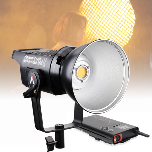 Aputure LS C120D II High Color Restoration CRI 96 Light Storm Natural White Light 5500K COB LED Studio Video Light with 2.4GHz Wireless Remote & Control Box