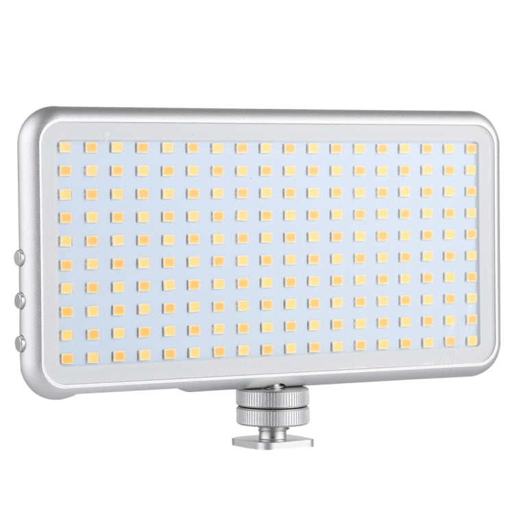 LED011S Pocket 180 LEDs Professional Vlogging Photography Video & Photo Studio Light with OLED Display & Cold Shoe Adapter Mount for Canon / Nikon DSLR Cameras