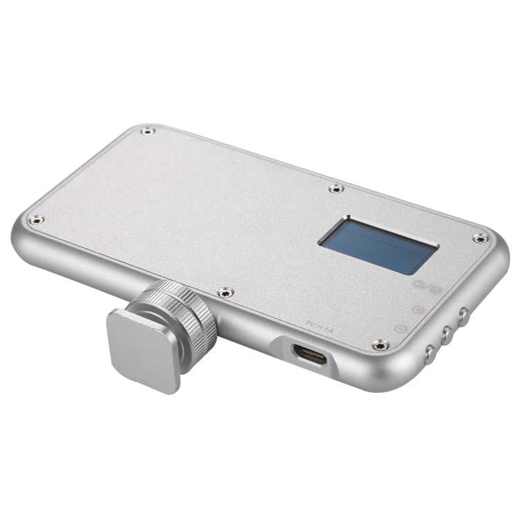 LED-013 Pocket 112 LEDs Professional Vlogging Photography Video & Photo Studio Light with OLED Display & Cold Shoe Adapter Mount for Canon / Nikon DSLR Cameras