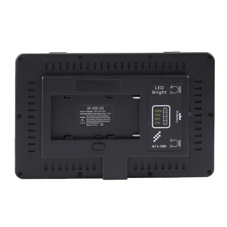 LED01 520 LEDs 4100LM Professional Vlogging Photography Video & Photo Studio Light for Canon / Nikon DSLR Cameras