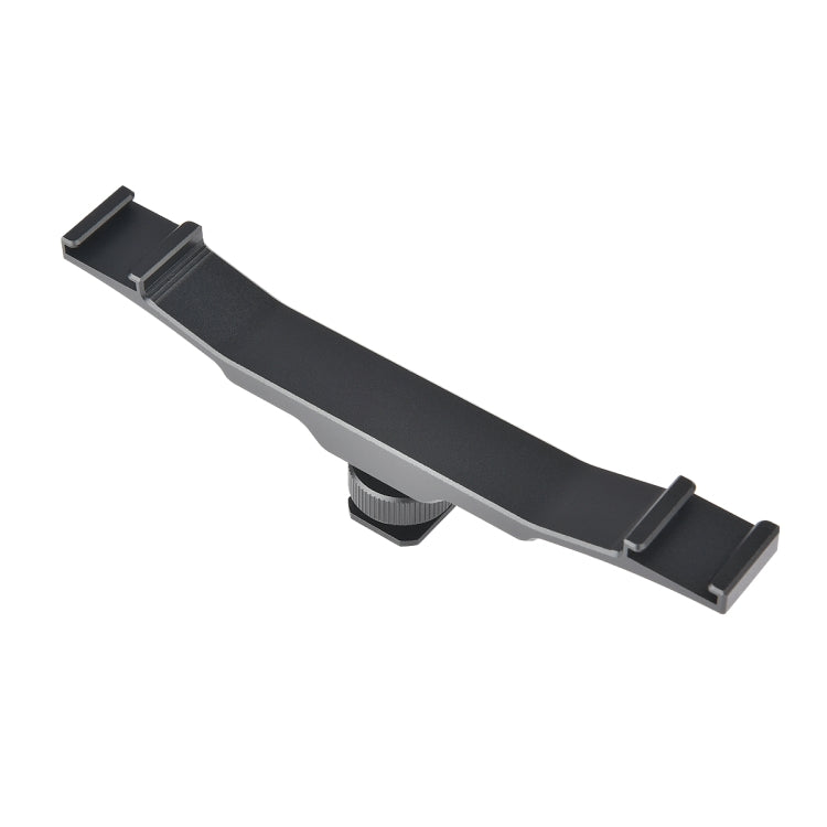 YELANGU YLG0702A Dual Cold Hot Shoe Mount Adapter Aluminum Alloy Extension Bracket