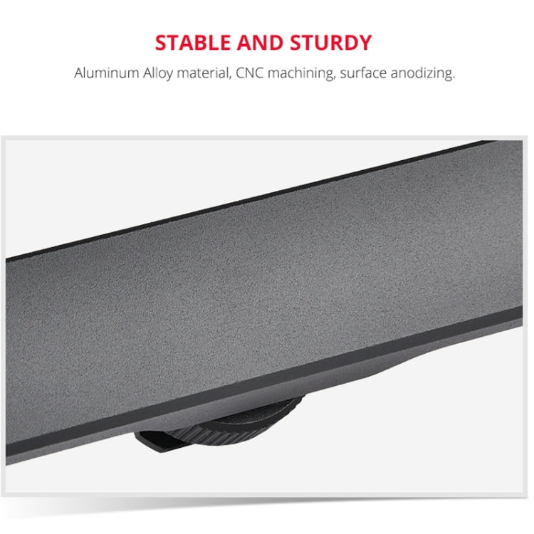 YELANGU YLG0702A Dual Cold Hot Shoe Mount Adapter Aluminum Alloy Extension Bracket