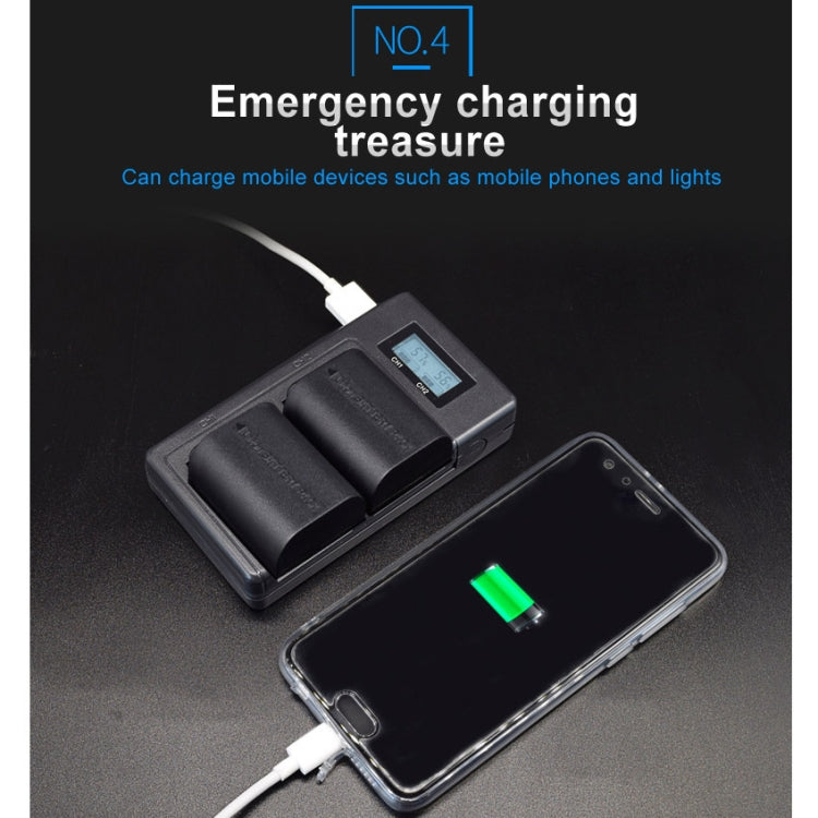 LP-E6 Digital Camera SLR Battery Digital LCD Charger for Canon Series