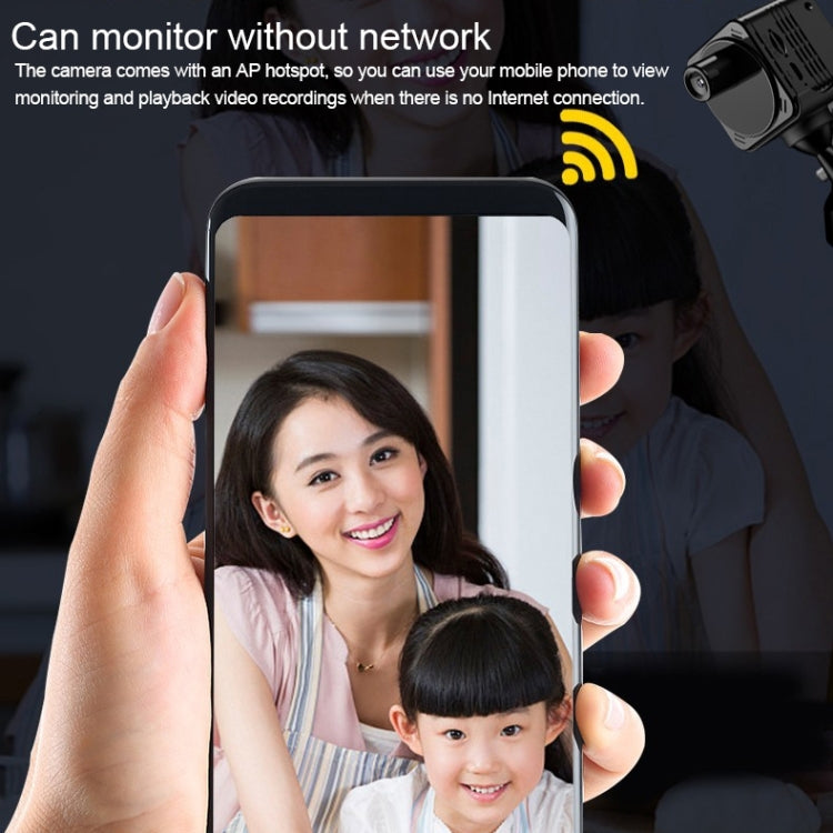 R89 Full HD 1080P WiFi Mini DV Recorder Camera, Support Monitor Detection & Night Vision & Loop Recording & TF Card