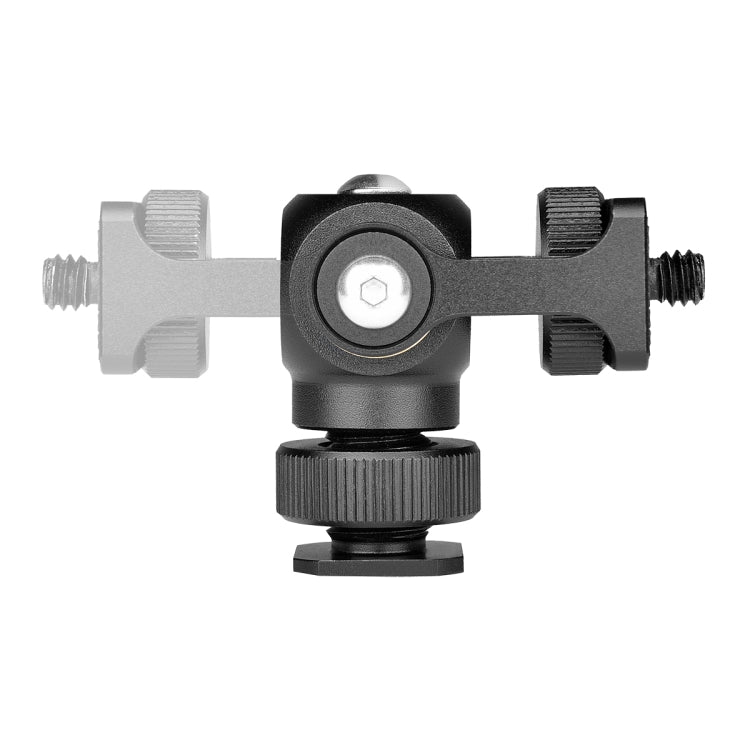 YELANGU 180 Degree Swing Mini Tripod Ball Head Bracket Cold Shoe Mount 1/4 inch Screw Adapter