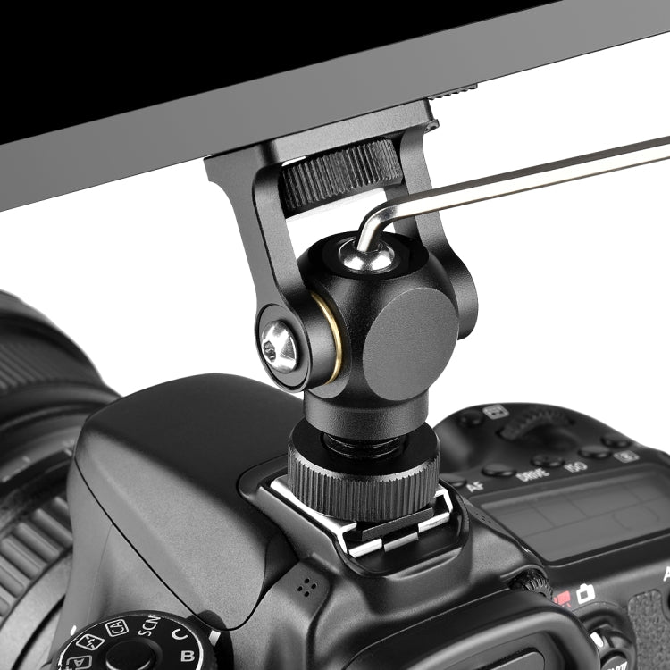 YELANGU 180 Degree Swing Mini Tripod Ball Head Bracket Cold Shoe Mount 1/4 inch Screw Adapter