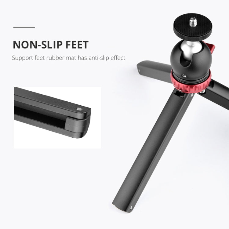 YELANGU T1 YLG1202A Pocket Mini Metal Desktop Tripod Mount with 360 Degree Ball Head for DSLR & Digital Cameras