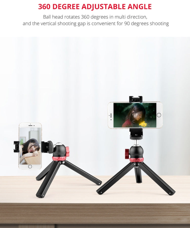 YELANGU T1 YLG1202A Pocket Mini Metal Desktop Tripod Mount with 360 Degree Ball Head for DSLR & Digital Cameras