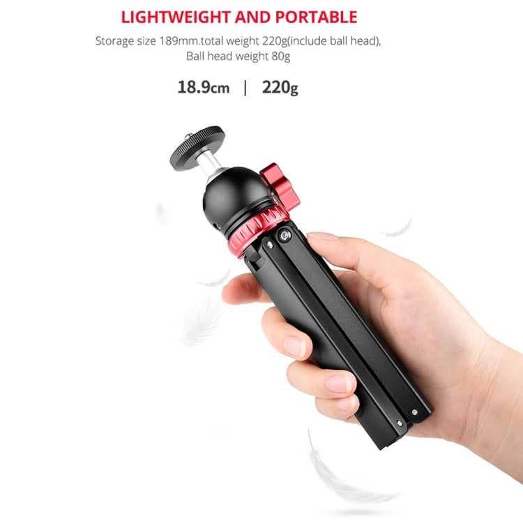 YELANGU T1 YLG1202A Pocket Mini Metal Desktop Tripod Mount with 360 Degree Ball Head for DSLR & Digital Cameras