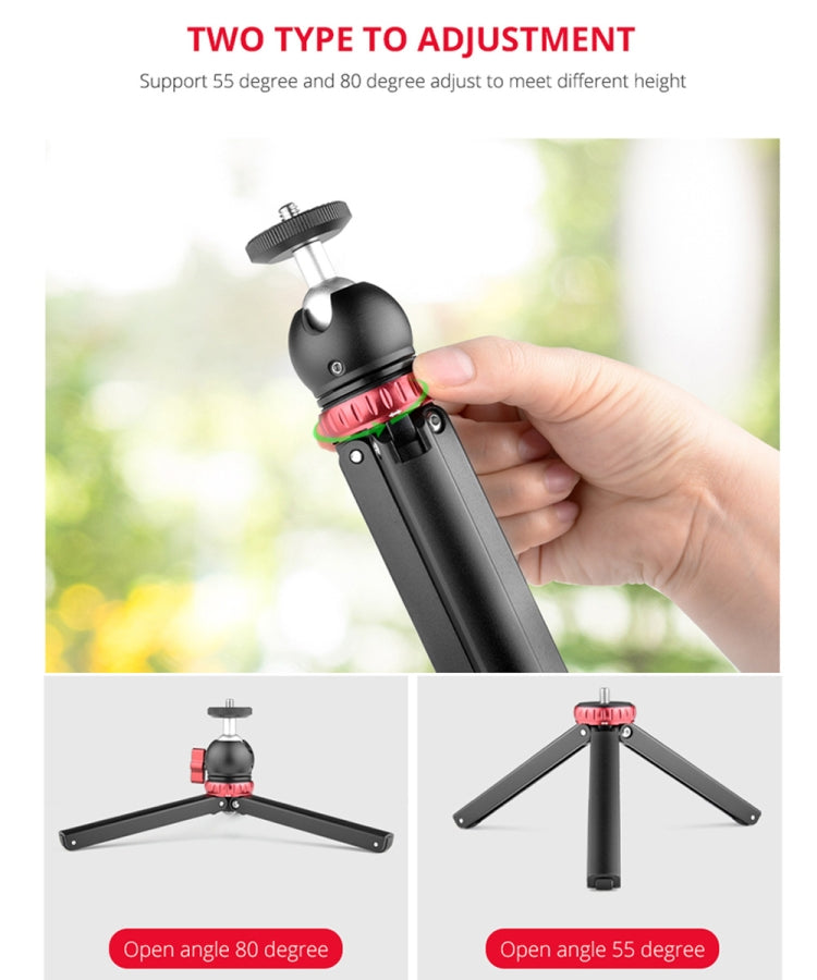 YELANGU T1 YLG1202A Pocket Mini Metal Desktop Tripod Mount with 360 Degree Ball Head for DSLR & Digital Cameras