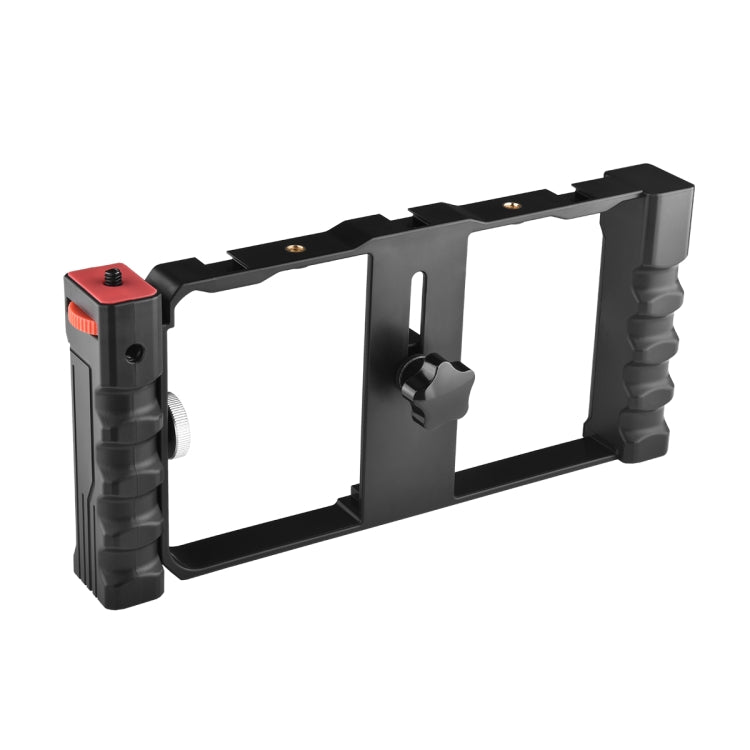 YELANGU PC02A Vlogging Live Broadcast Plastic Cage Video Rig Filmmaking Stabilizer Bracket for iPhone, Galaxy, Huawei, Xiaomi, HTC, LG, Google, and Other Smartphones