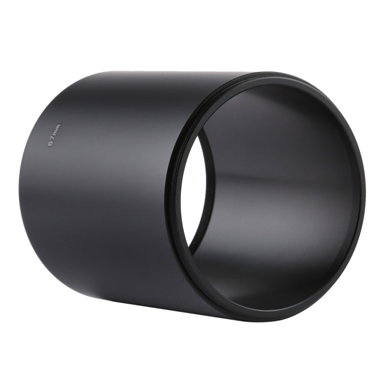 67mm Thread Type Straight Tube Full Metal Lens Hood Shade for Medium Telephoto Lens