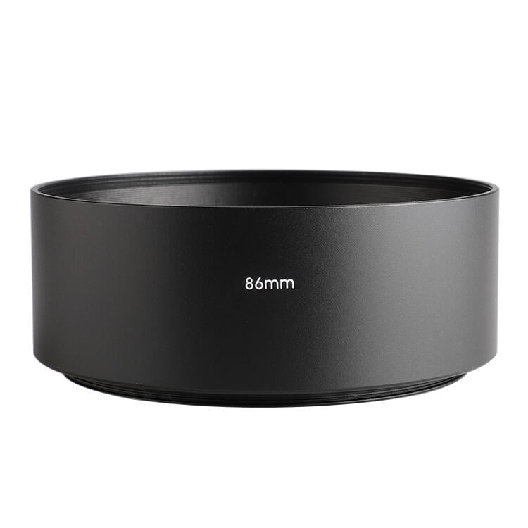 86mm Thread Type Straight Tube Full Metal Lens Hood Shade for Medium Telephoto Lens